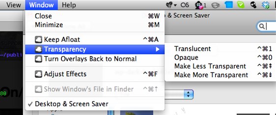 Afloat app for mac screenshot