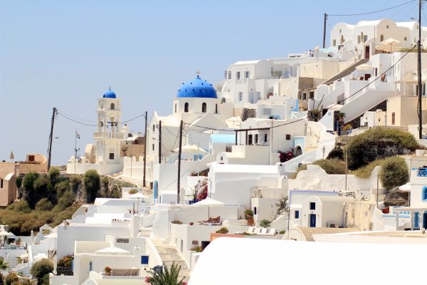 Santorini buildings