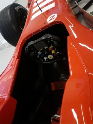Ferrari F1 car side view