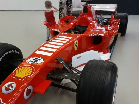 Ferrari F1 car cockpit